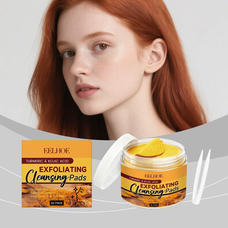 Turmeric - 강황 코직산 클렌징 패드는 부드럽게 각질을