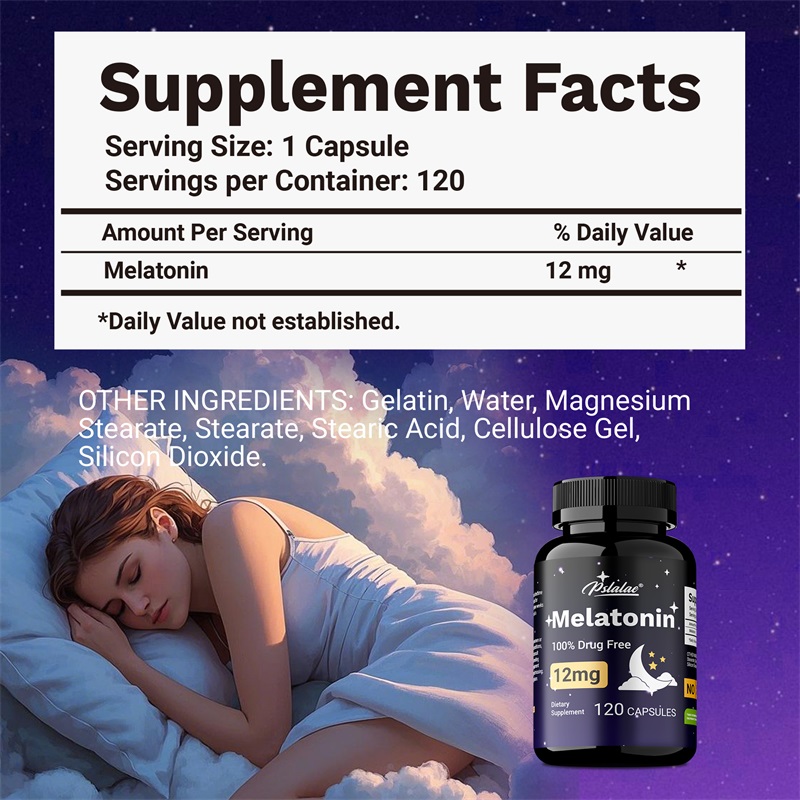 멜라토닌 12mg - 불안과 스트레스 완화, 깊은 수면 - Health Wellness 리뷰 및 가격