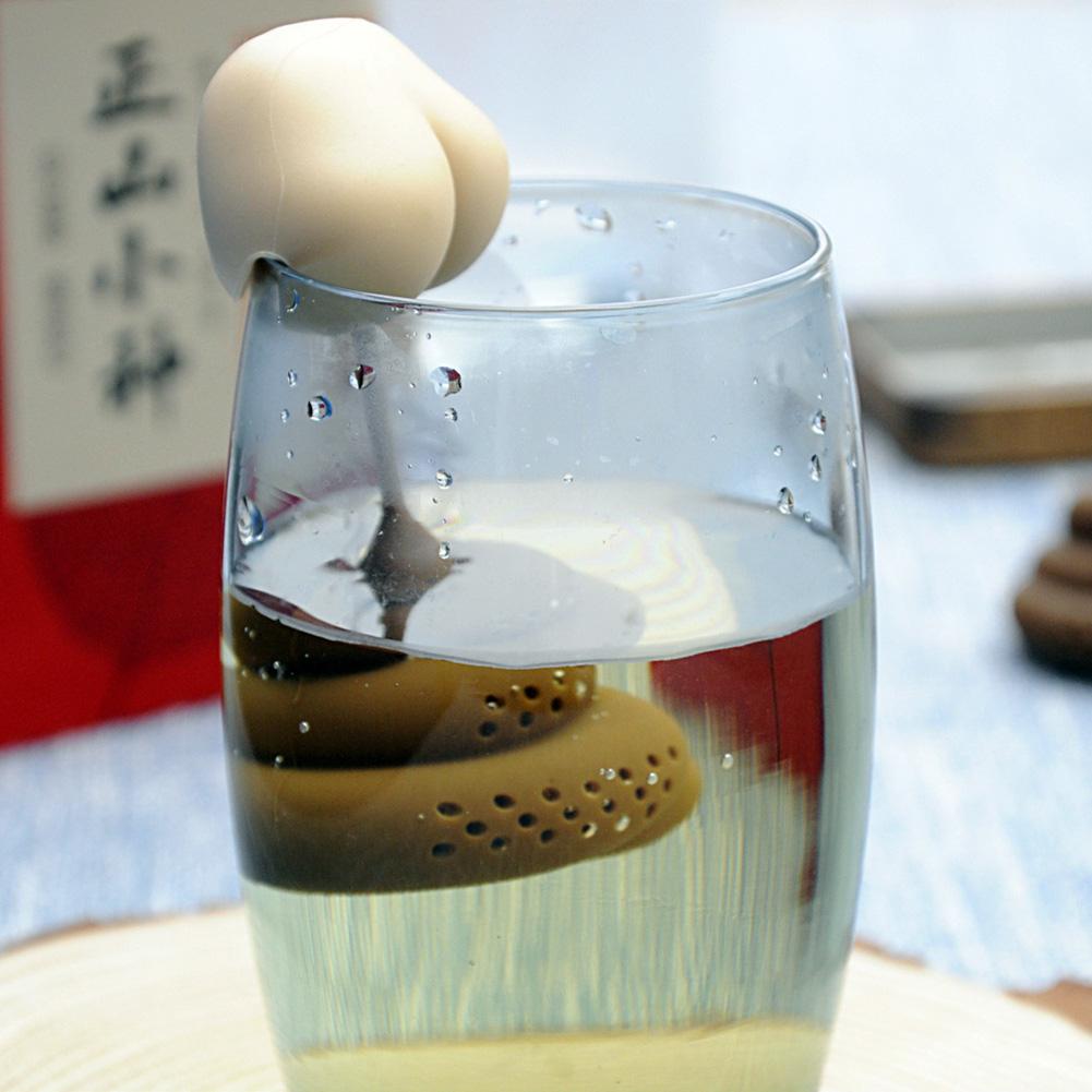 실리콘 티 인퓨저 독창적인 똥 모양 재사용 가능한 재미 - Herbal Tea 리뷰 및 가격