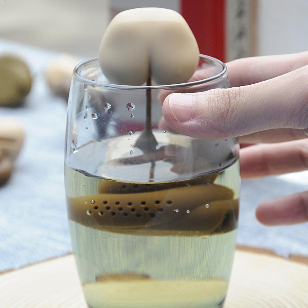 실리콘 티 인퓨저 독창적인 똥 모양 재사용 가능한 재미 - Herbal Tea 리뷰 및 가격